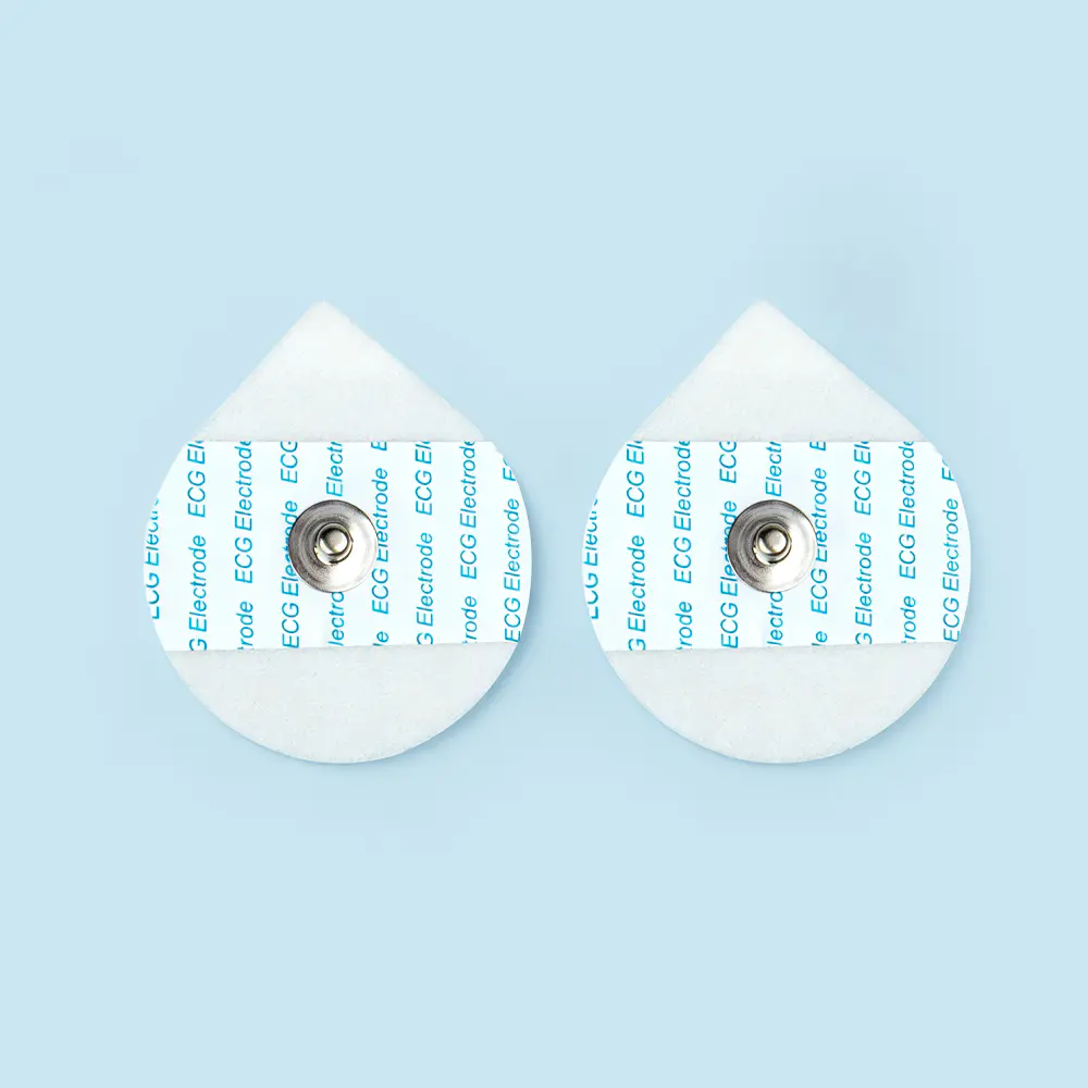 43*50mm ティアドロップ形の使い捨て可能な泡 ECG 電極