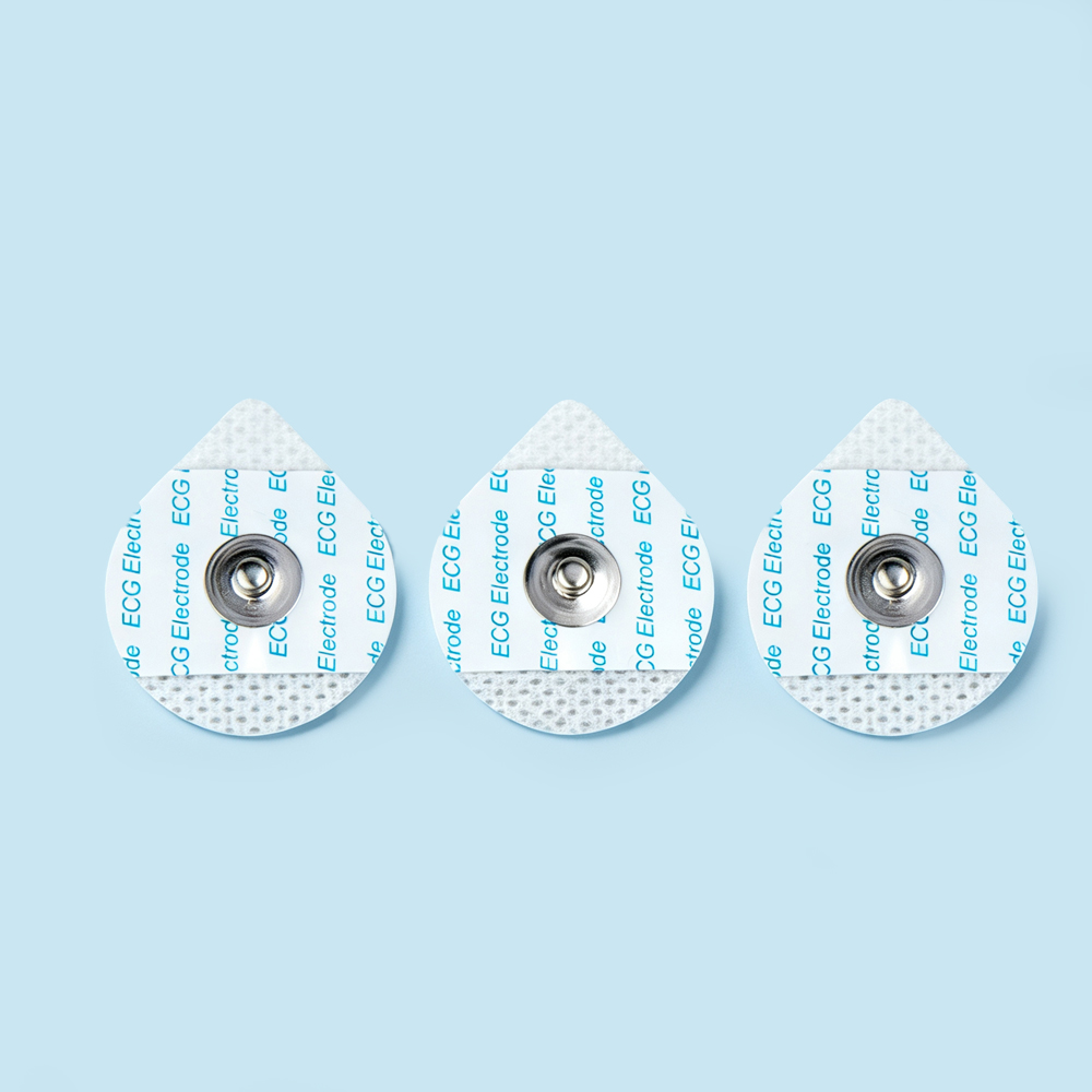 30*36mm 使い捨てティアドロップ不織布 ECG 電極